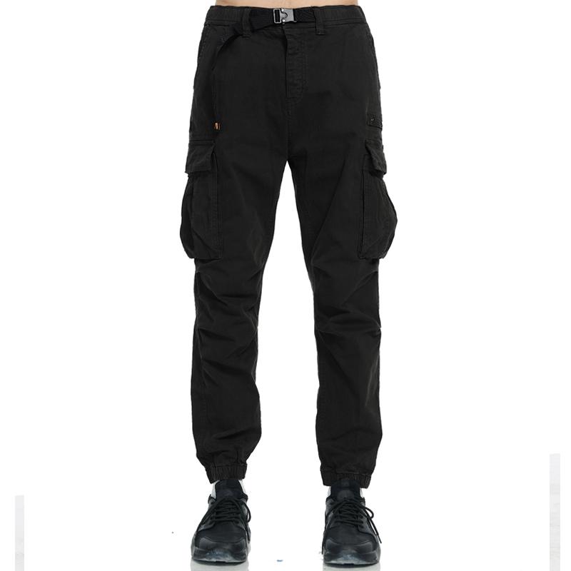 Брюки-карго мужские для бега трусцой осенние повседневные комбинезоны из хлопка полной — фото 3