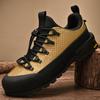 Fashion Breathable Outdoor Men's Sneakers Summer Leather Man Casual Shoes Retro Men Sports Walking Shoes Comfy Hiking Footwear Trainers