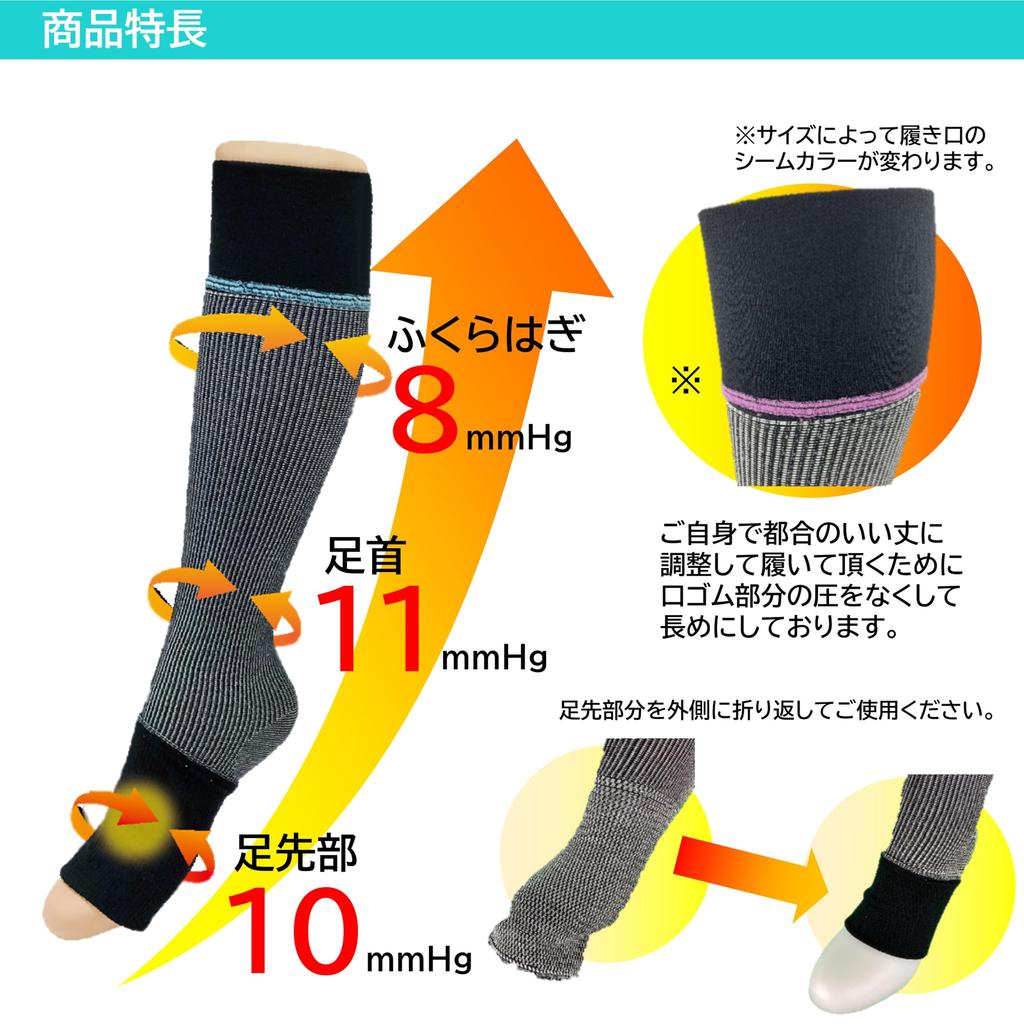 Lavalaba 2 High No Toe Socks, (Size L)