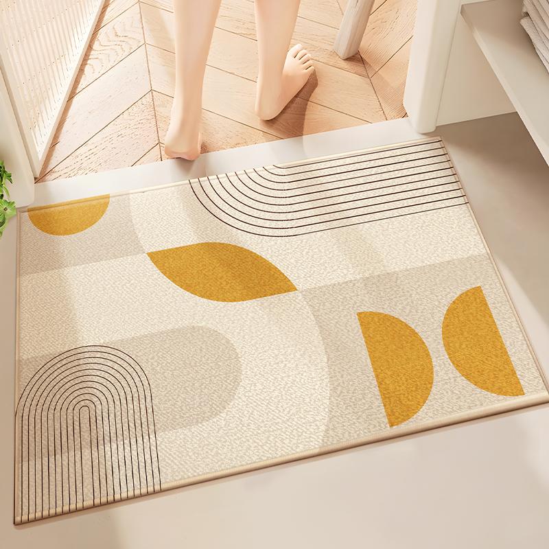 

Впитывающий коврик для ног из диатомовой земли для ванной комнаты, водонепроницаемый бытовой коврик для ванной комнаты, специальный противоскользящий и противопадения коврик для душа 40X60cm 15.7X23.6in