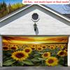 2D Flat 1pc Sunflower Field Sunset Tapestry Golden Flowers Sky Horizon Wall Hanging Farmhouse Style Home Decor