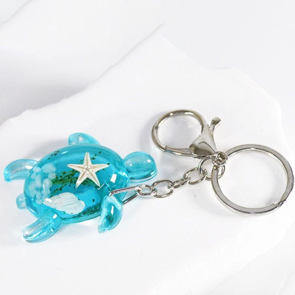 Cartoon Tortoise Little Turtle Keychain Colorful Animal Bag Pendant  Unisex