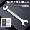 Metric Mirror Finish Double End High Hardness Open End Wrench - Multi-Spec Hand Tool