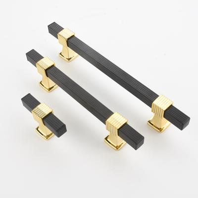 Cabinet Door Handle, Black Gold Drawer Shoe Cabinet Wardrobe Single Hole Handle, Hollow Tube Aluminum Alloy