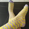 Japanese Wave Stripes Cotton Socks Women Solid Color Ankle Boot Styling Harajuku Christmas Girlfriend Gift Pink Yellow Cute