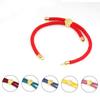 Adjustable Milan Style Colorful Bracelet - Red Rope, Handcrafted DIY Design