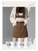 Chic Spicy Girl A-line Mini Skirt: Sexy, Versatile, Anti-exposure, Slimming Autumn/Winter Fashion.