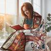 Gift for Book Lovers Printed Blanket for Sofa Bed Travel Camping Living Room Office Conditioning Blanket for All Seasons Gifts