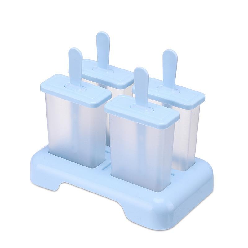 9/4hole Ice Cream Maker Plastic Homemade Ice Box DIY Ice-lolly Mold Kitchen Popsicle Making Gadgets Custom Ice Cube Machine
