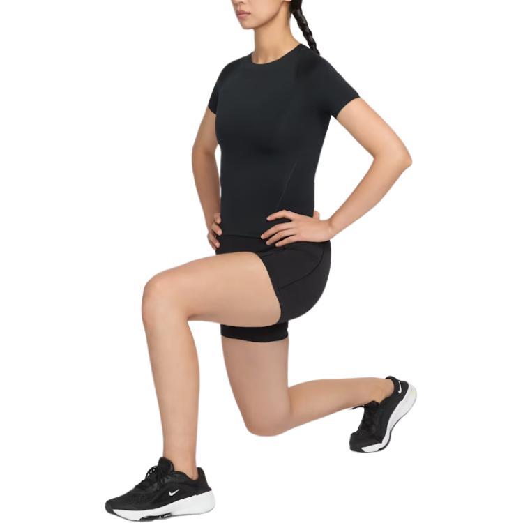 Nike Solid Color Short Sleeve Pullover Round Neck T-Shirt Women tops IO1272-010