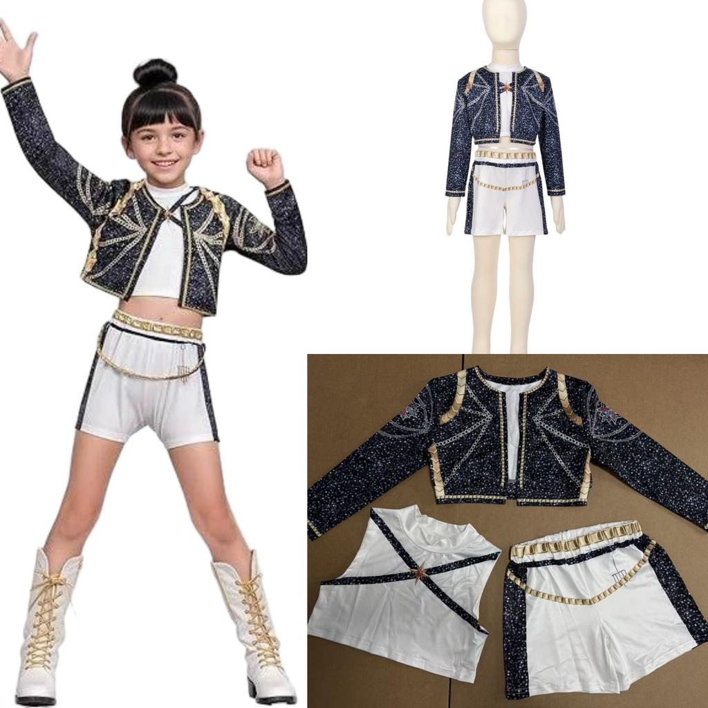 Korean POP Singer Band Team KPOP Cosplay Costume for Children Girls Carnival Party Halloween Christmas Dress Up Outfit