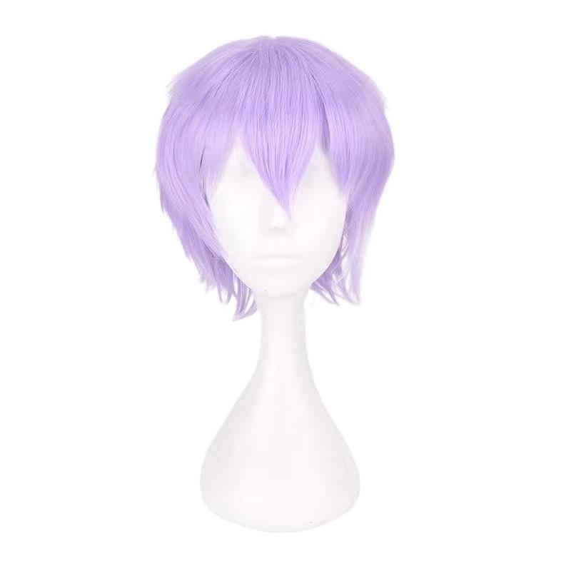 Cos Short Black Cosplay Wig With High Temperature Silk For Anime Costumes