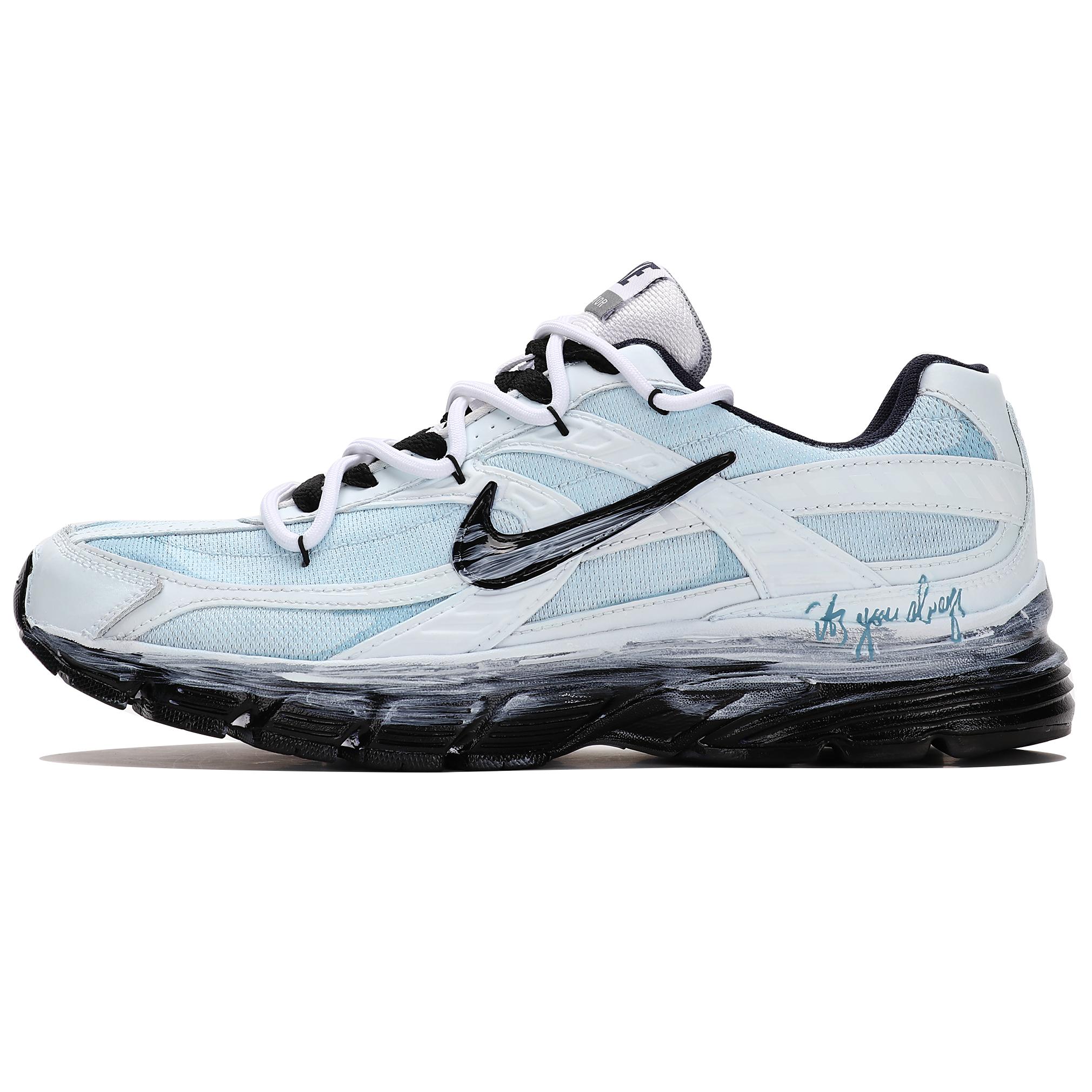 

Nike Initiator Cushioning Abrasion Resistant Cushioning, Wear Resistant Low top Running Shoes Men s Blue Black 394055-101(TeamThree-) 42
