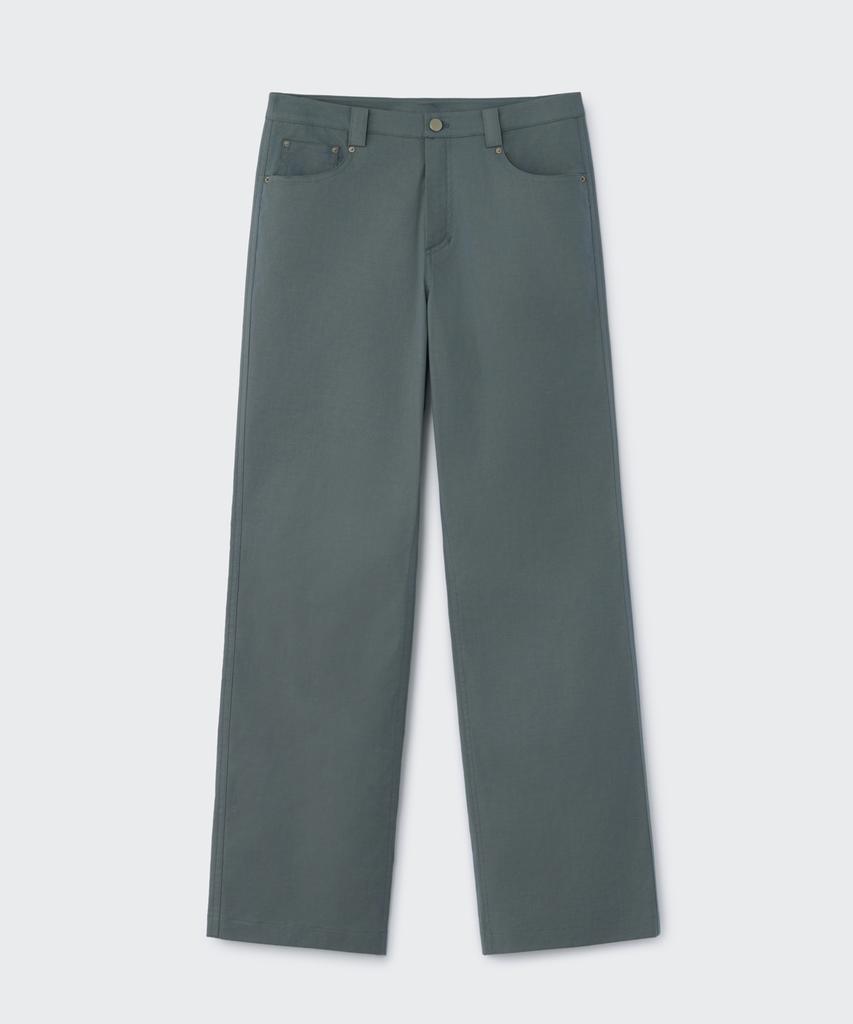 Koseumoseu Coated Slim Fit Pants (Silver Gray)