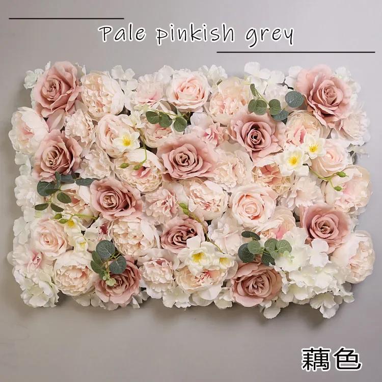 Artificial Flower Flower Wall Three-dimensional Background Wall Wedding Decoration Rose Silk Cloth Modern Home Decoration Part