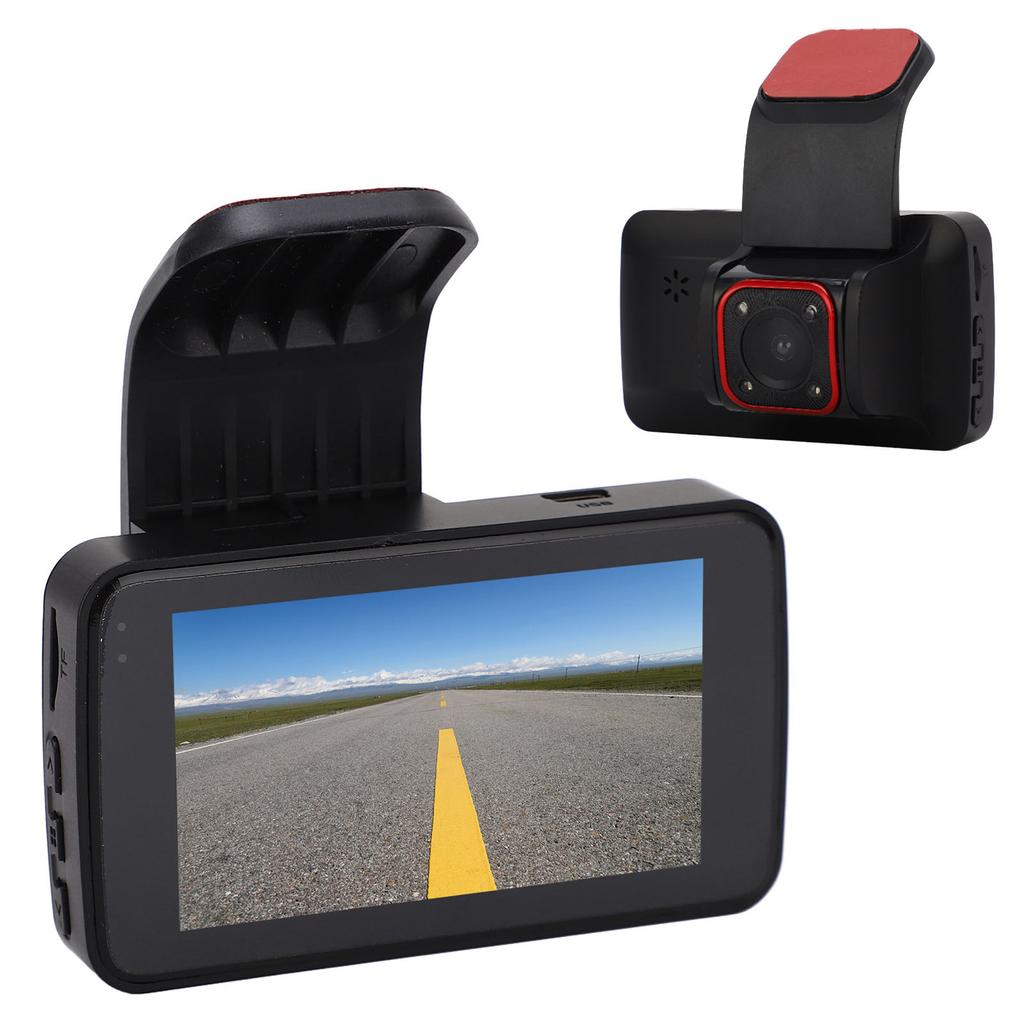 Dash Camera with 3in Screen Gravity Sensor Loop Record HD Car Video Recorder for Outdoor