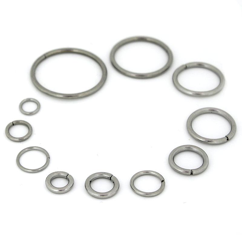 20-200Pcs Stainless Steel Open Jump Rings Single Loops Split Ring Connector For Bracelet Jewelry Making Findings DIY Accessories