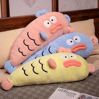 Cartoon Ugly Cute Fish Pillow Plush Toy Doll Clown Fish Doll