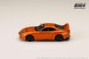 HJ64 1/64 Toyota Supra (JZA80) JDM Custom Version Orange Metallic Finished Product
