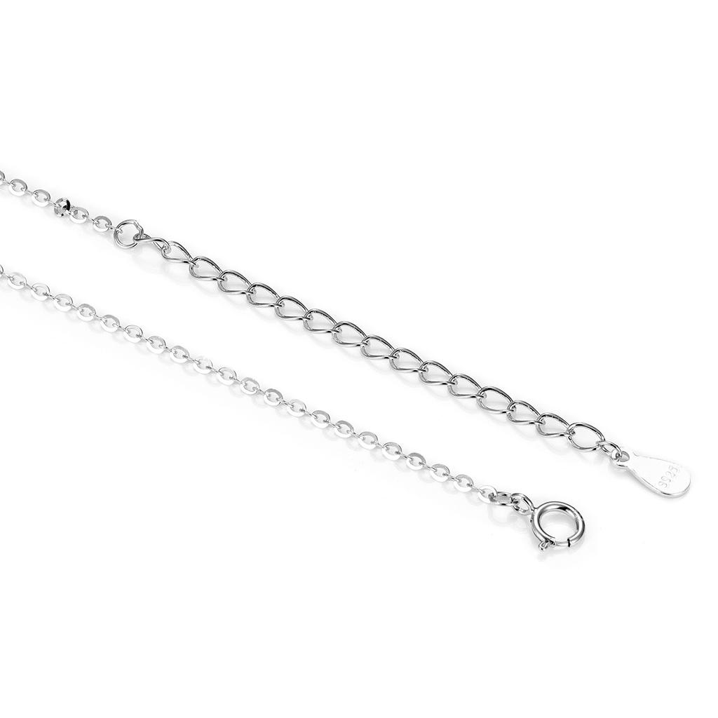 S925 Sterling Silver Gold Plated Collarbone Chain Round Beads Snake Bone Box Twisted Flower Chain Necklace Fashion Jewelry