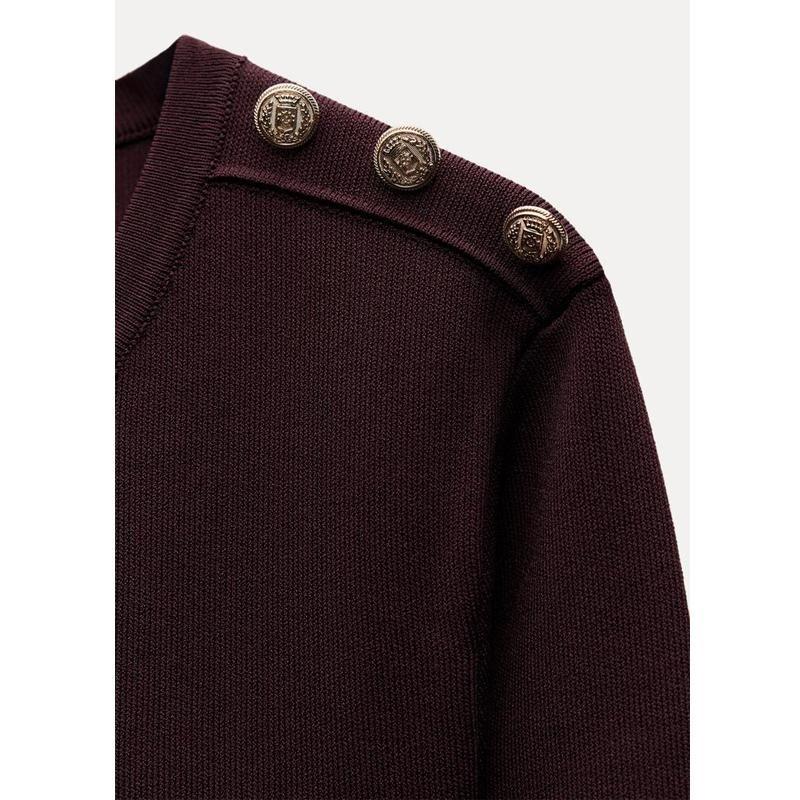 Fall and Winter New Women's Clothing Work Clothing Simple All-Match Long Sleeves Crew Neck Casual Plain Stitch Dress 2142269