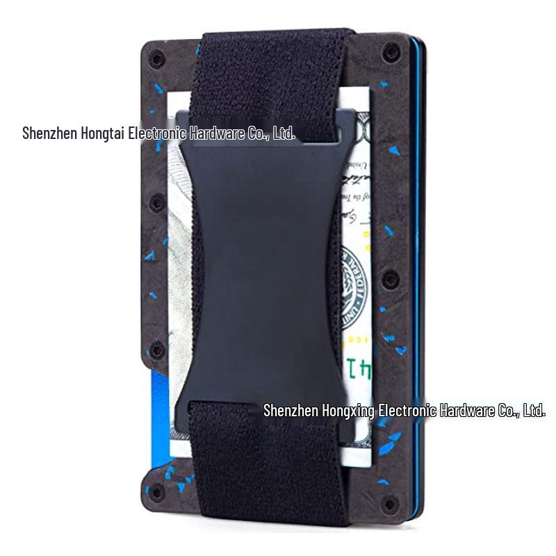 New RFID Blocking Carbon Fiber Wallet with Money Clip