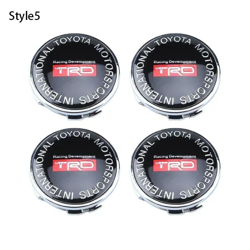 4pcs 60mm Car Tyre Wheel Center Hub Cap Badge For Toyota C-hr Prado Rav4 Yaris Hilux Prius Avensis Corolla Camry Accessories