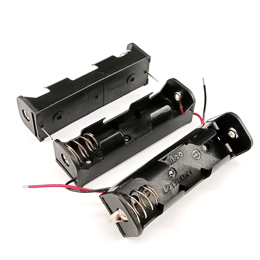 1Slot 21700 Battery Holder 21700 Battery Storage Box 21700 Case With Leads /With Pin/With Terminals