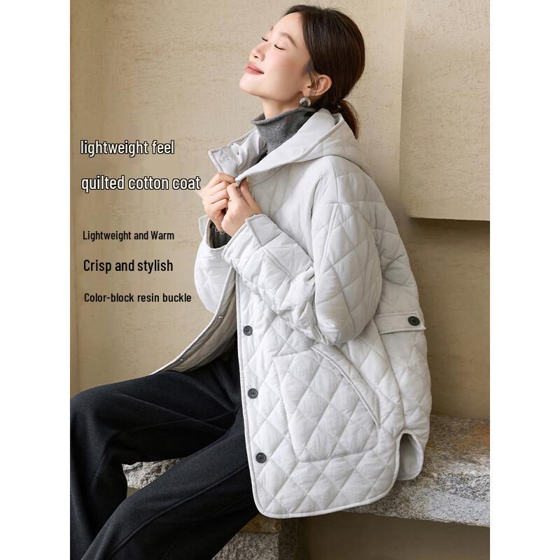 

Mohan Yimei Легкая стеганая куртка с капюшоном в японском стиле S