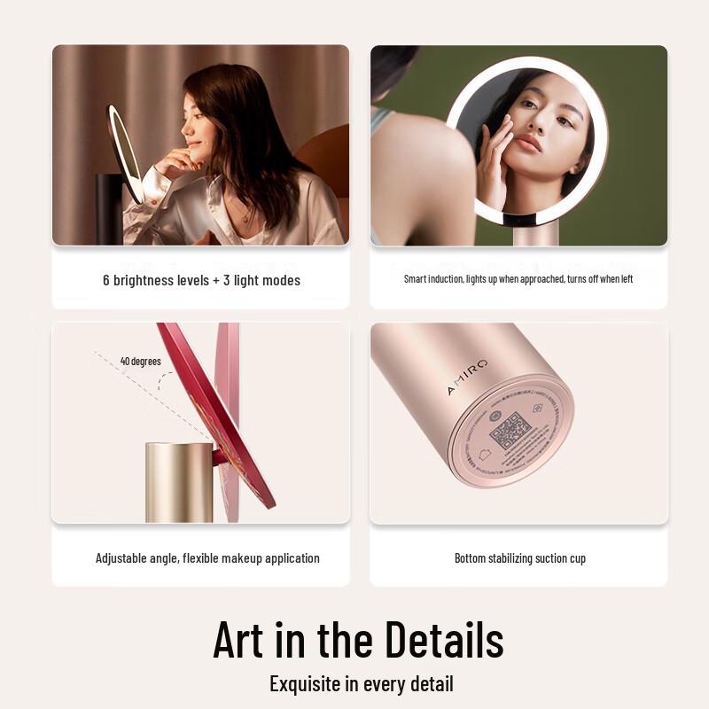 AMIRO O2 Smart LED HD Daylight Makeup Mirror