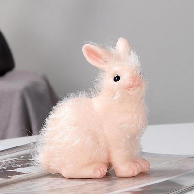Bunny Figures Toys Mini Silicone Funny Sensory Toy Simualtion Figurine for Toddlers Kids