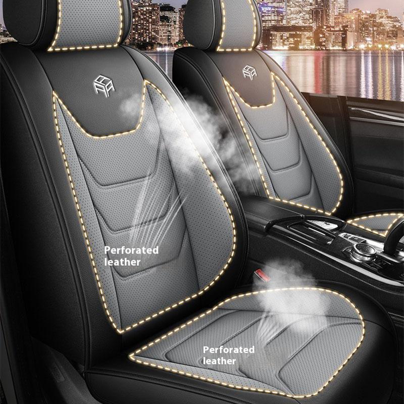 Ny Lyxig Matt Vattentät Bilsätesskydd Andningsbar Slitstark Universal PU Läder Framsätesskydd Bilsäte