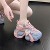 Fashion New Fashion Summer Women's Platform Sneakers Thick Bottom Breathable Mesh Casual Shoes 7.5CM High Heel Sports Dad Shoes Woman