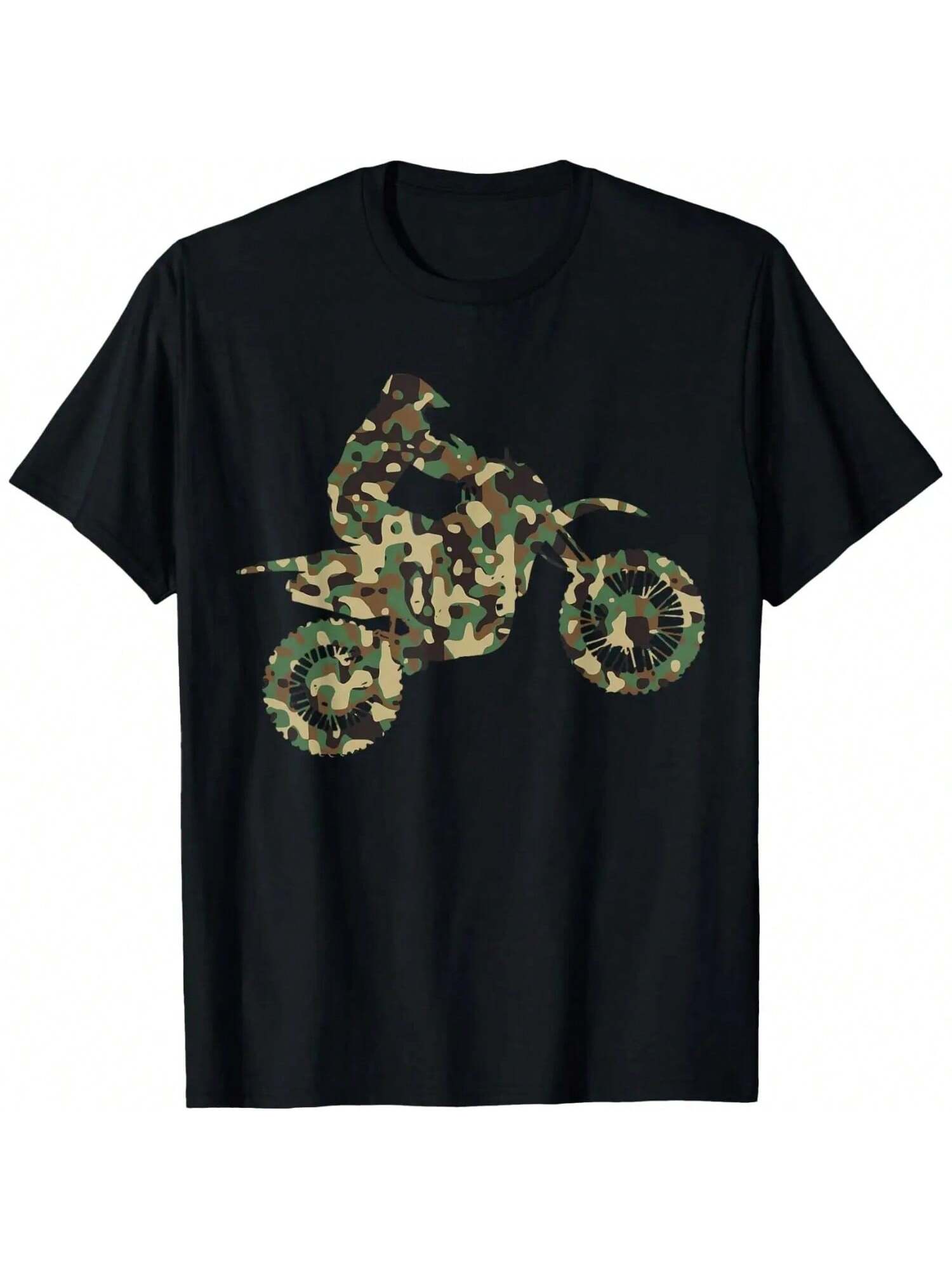 Motocross MX Enduro Motorcycle Camouflage Gift T-Shirt S