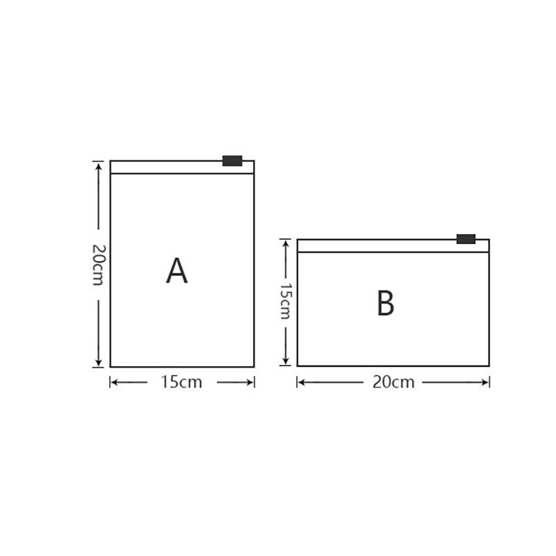 10/15Pcs Reusable Zipper Bag PE Frosted Transparency Plastic Waterproof Travel Packing For Clothes Underwear Classified