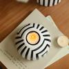 Ceramic Striped Candle Holder Retro Aroma Diffuser Crafts Aroma Container  Candlelight Dinner