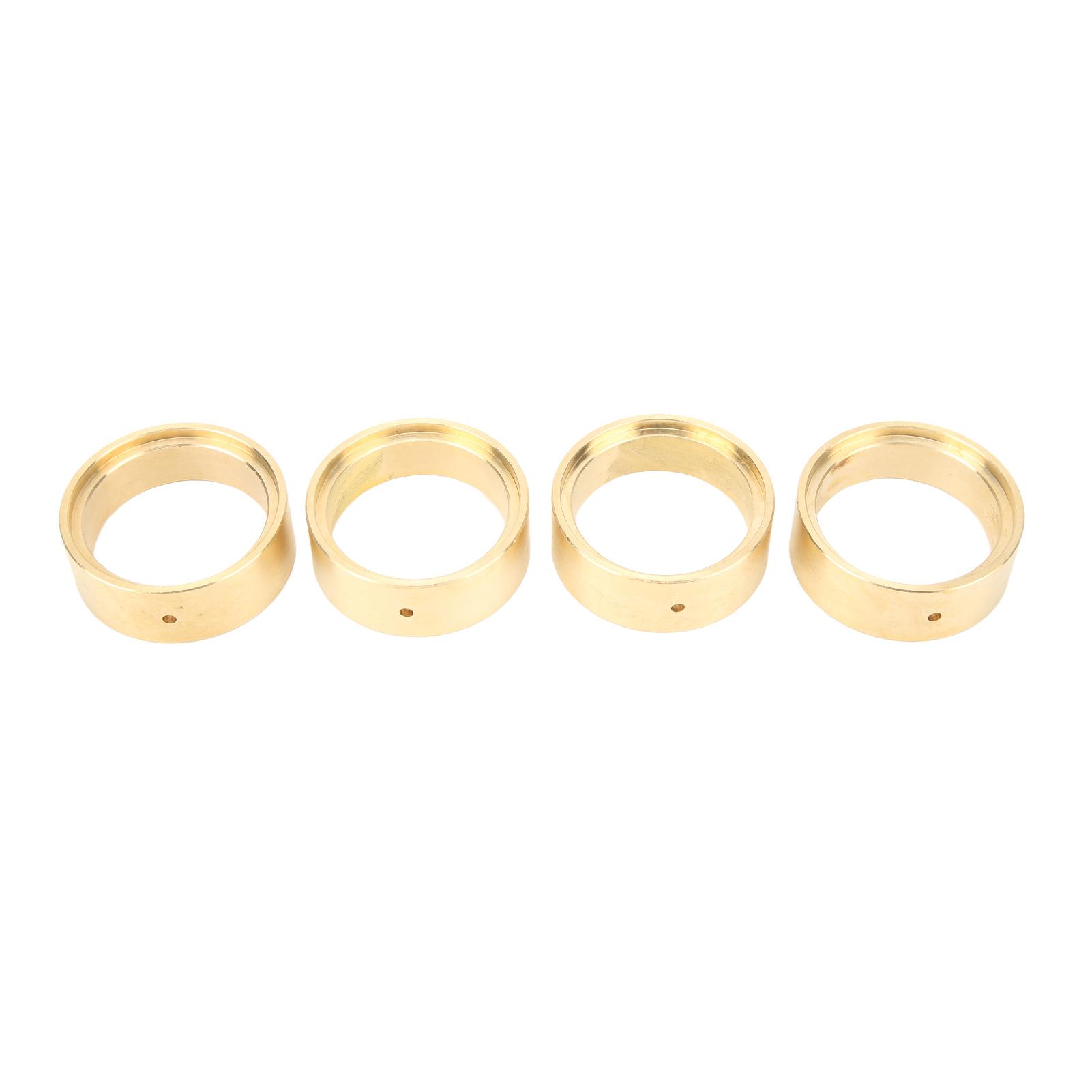 

4pcs RC Brass Wheel Weights High Accuracy Wheel Weights Counterweights for FMS FCX24 1/24 RC Cars Gold