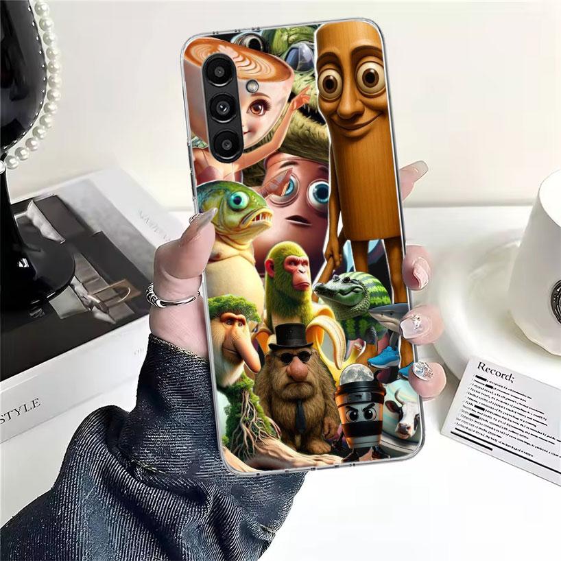 Italian Brainrot Animals Phone Case For Samsung Galaxy A13 A14 A15 A16 A17 A53 A54 A55 A56 A57 A33 A34 A35 A36 A37 A23 A24 A25 A