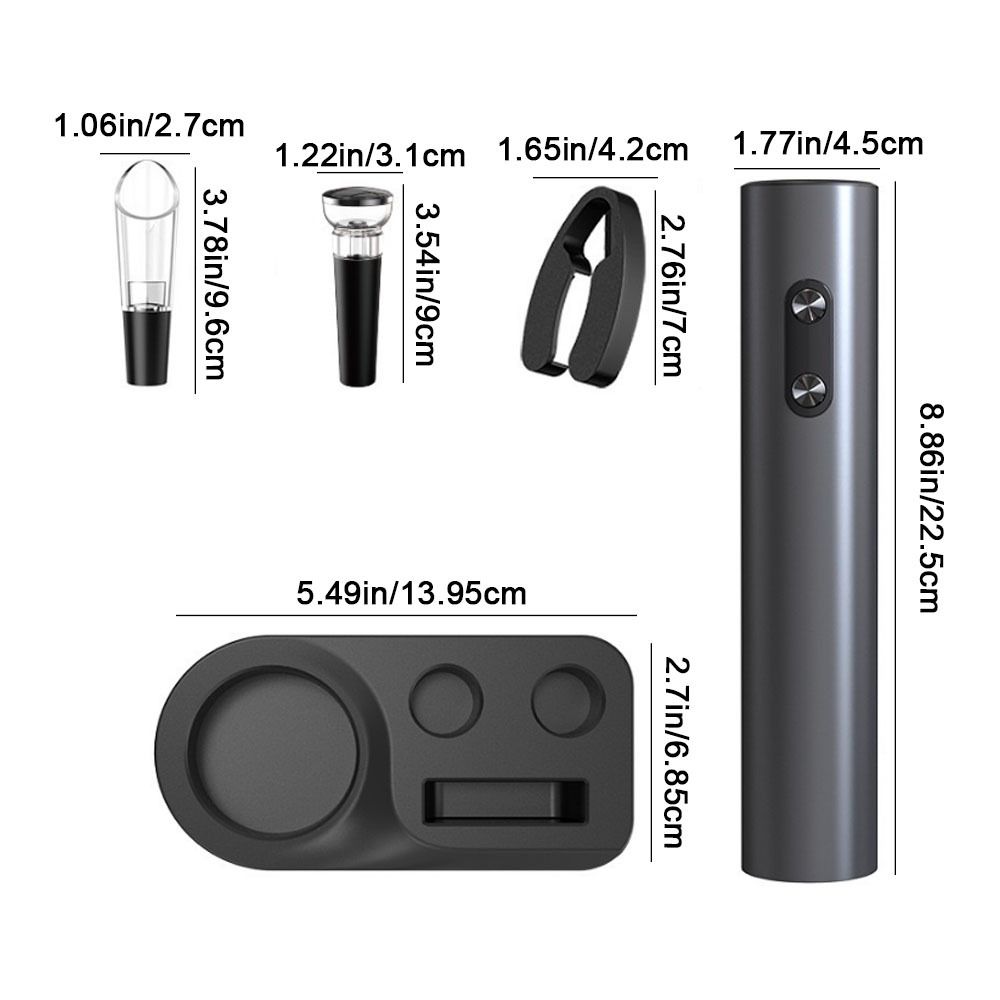 Battery Operated Electric Wine Bottles Opener Reusable Automatic Corkscrew  Kitchen