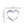 5-Piece Stainless Steel Heart Cookie, Vegetable & Fruit Cutter Set - Valentine's Day Special