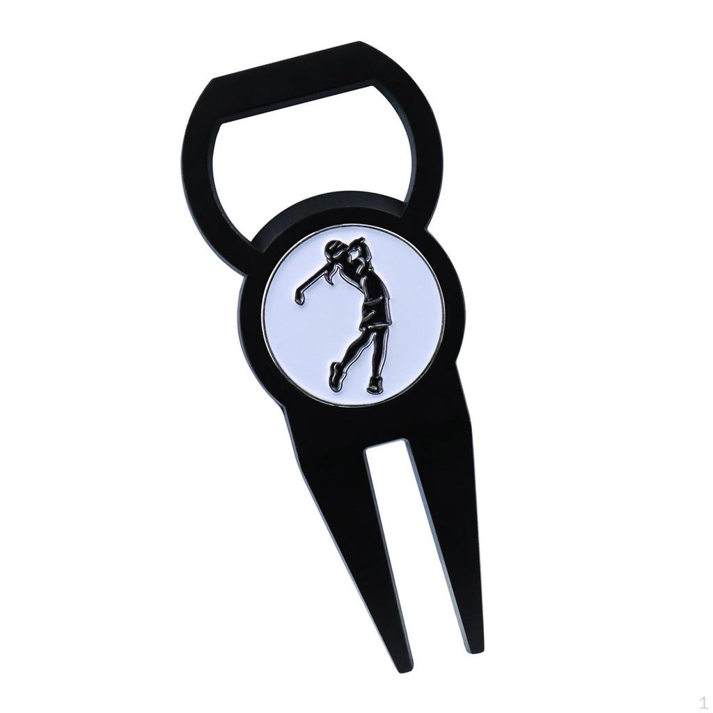 Divot-Reparaturwerkzeug Gerät Rillenreiniger Vielseitig Leichtes Metall Geschenk Rasen-Zinken Training