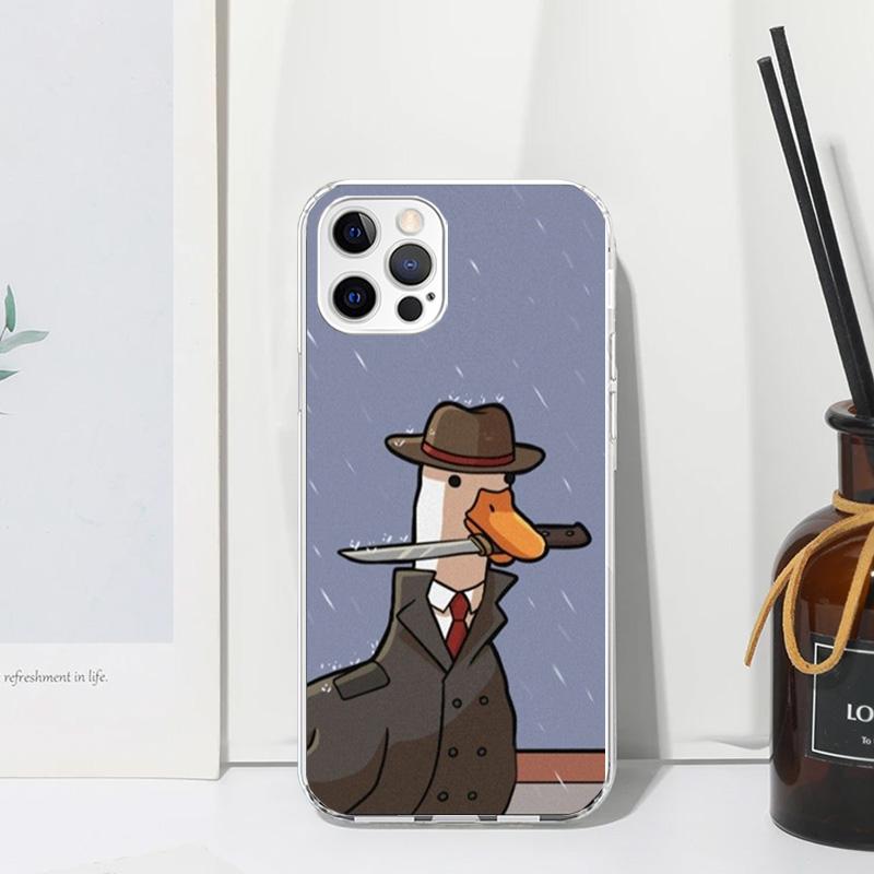 

Cartoon Cute Goose Game Phone Case For Iphone 17 Air 16 15 Plus 16E 14 Pro Max 13 Mini 12 11 7 8 SE Fundas Soft Back Cover 17 Ai iPhone 16