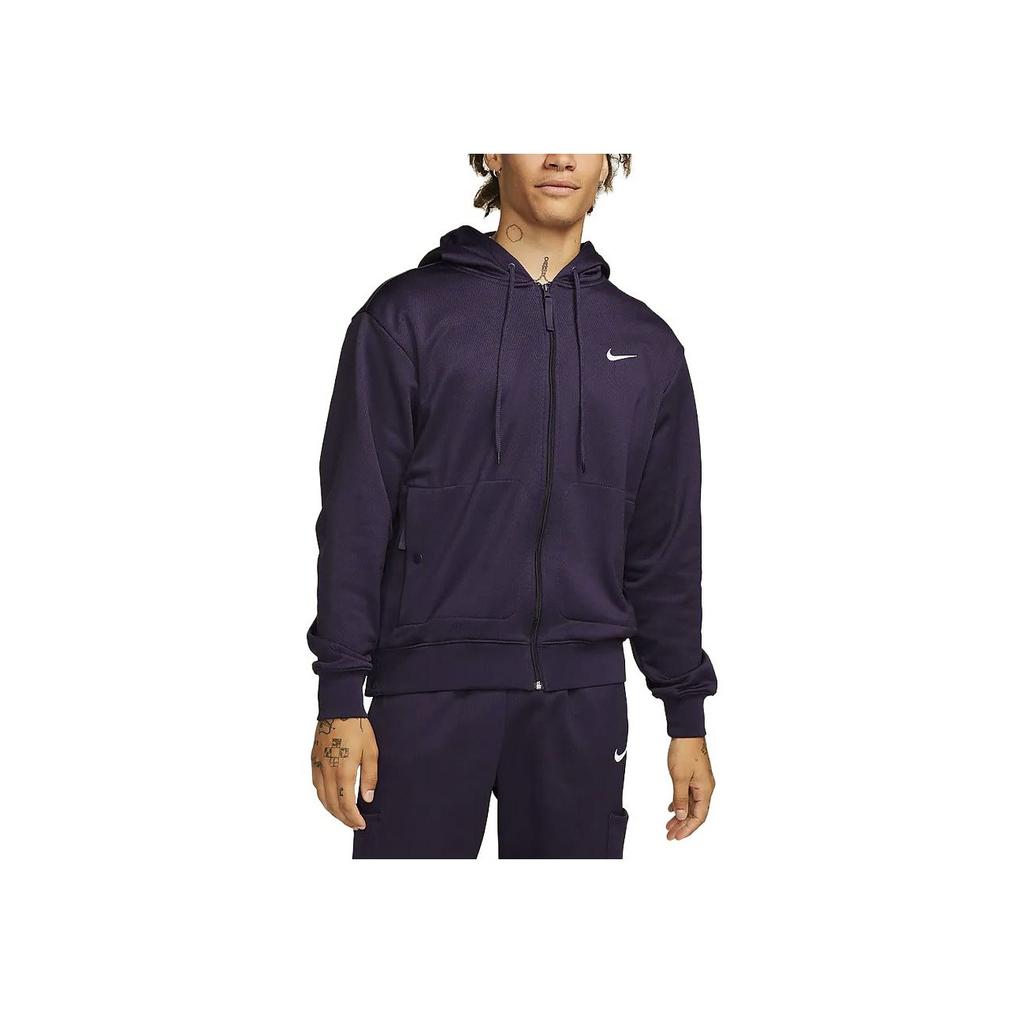 Nike Therma-FIT Solid Hooded Zip-Up Casual Jacket Men Jacket Ink-Purple FB7116-555