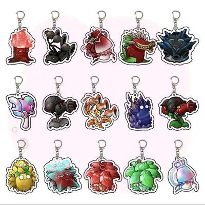Plants Vs. Zombies Fusion Edition Second Creation Acrylic Keychain Game Peripheral Bag Gift for Classmates Accessories