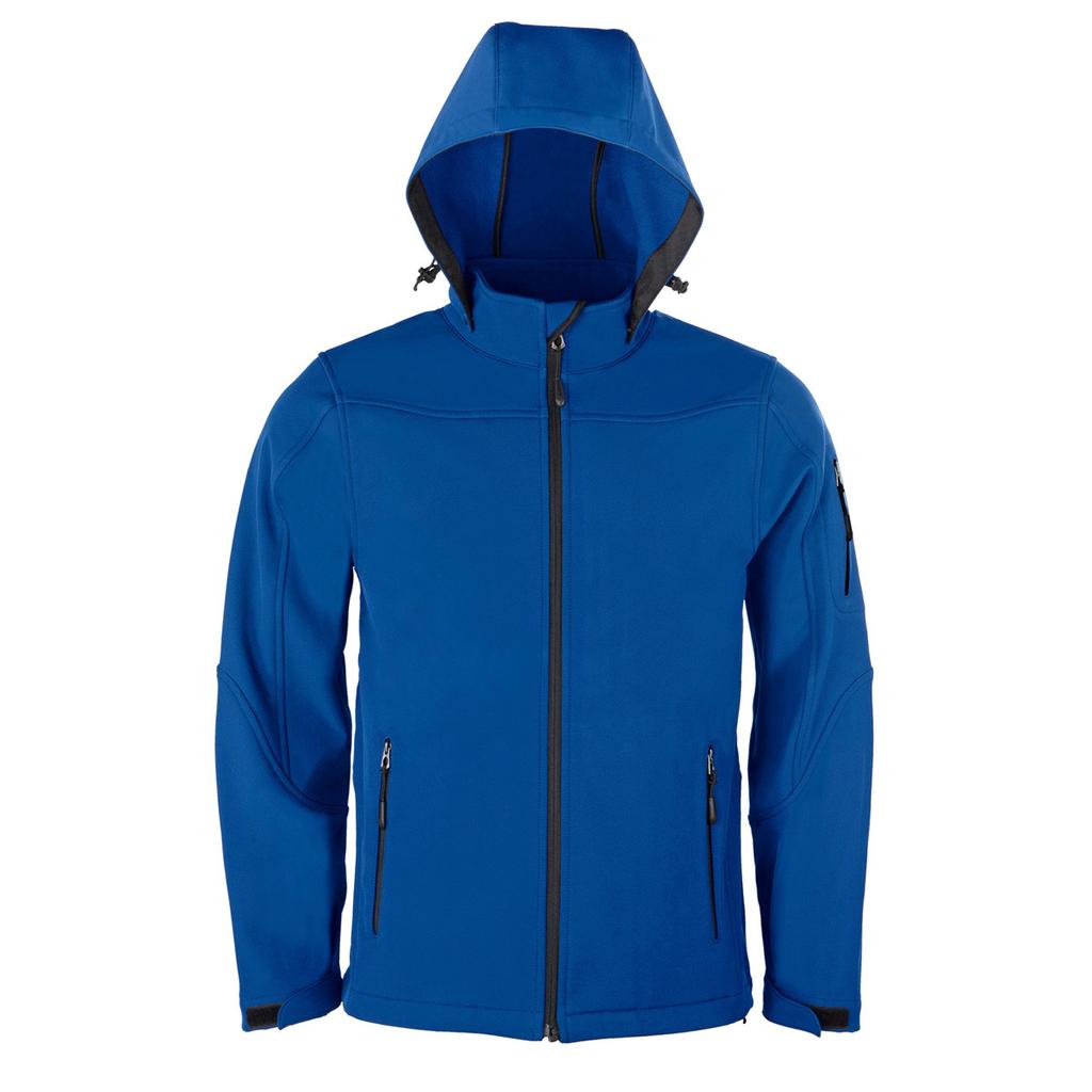 HRM Mens Hooded Soft Shell Jacket