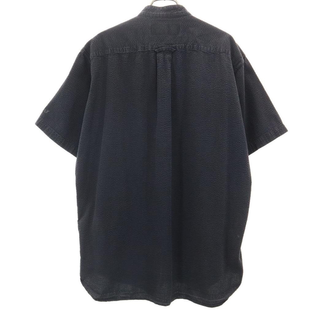FAT made in Japan Short sleeve Seersucker Band collar shirt JUMBO Men's Used