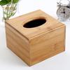 FLH Wooden Cubic Rectangular Tissue Storage Box Paper Case Home Hotel Napkin Holder