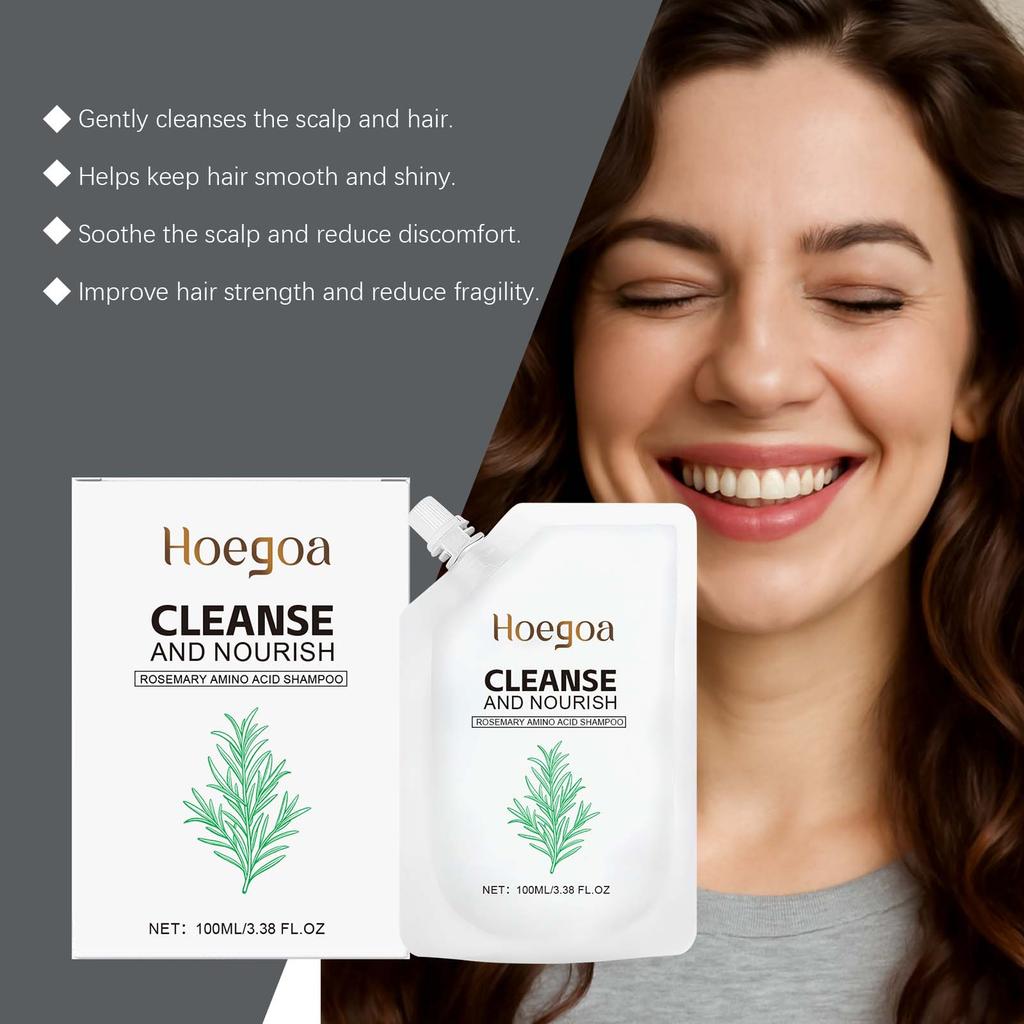 Nourishing Pepairing Rosemary Shampoo Damage Hair Deep Cleansing Scalp Oil Control Growth Strengthening Root Volumizing Shampoo