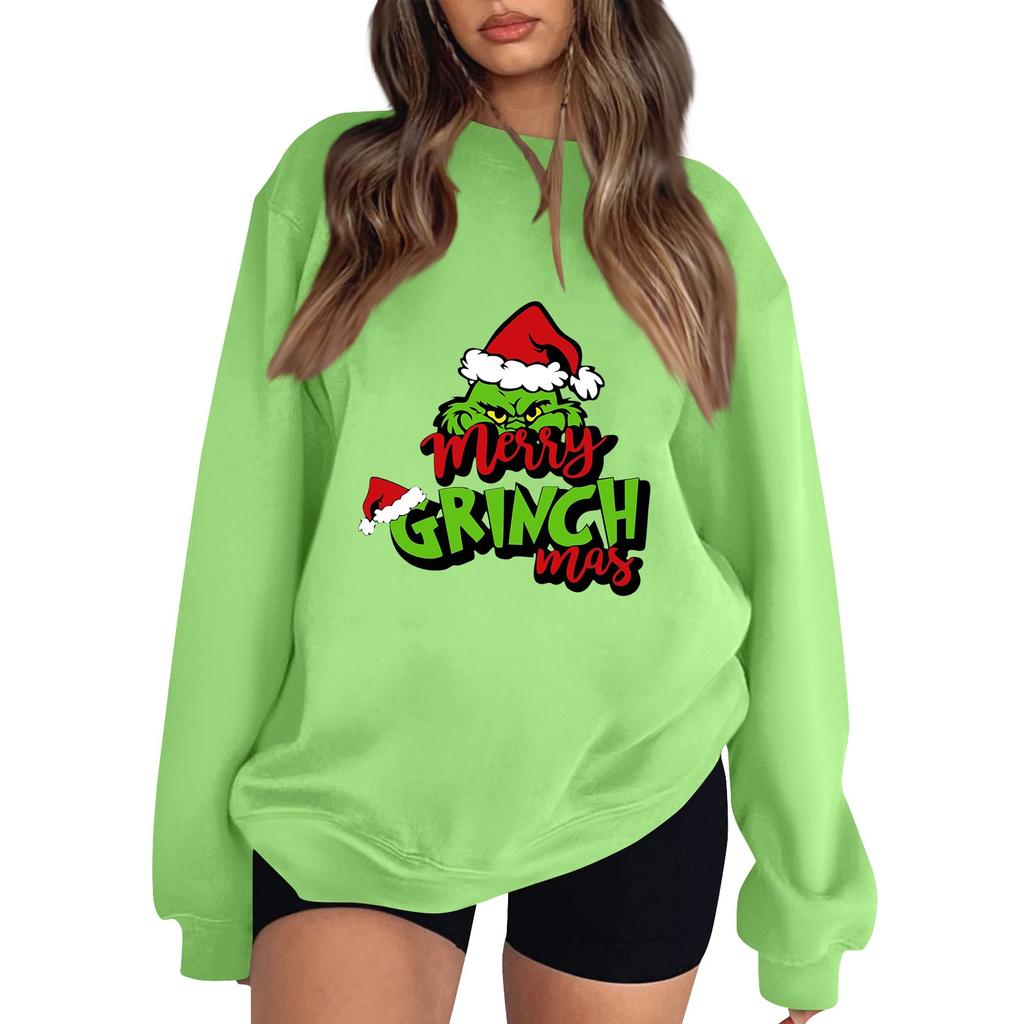 Women's Fashion Lightweight Long Sleeve Pullover Christmas Hoodie