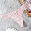 Sexy Lace G String Panties Low Waist Transparent Hollow Out T Back Comfortable Transparent Knickers